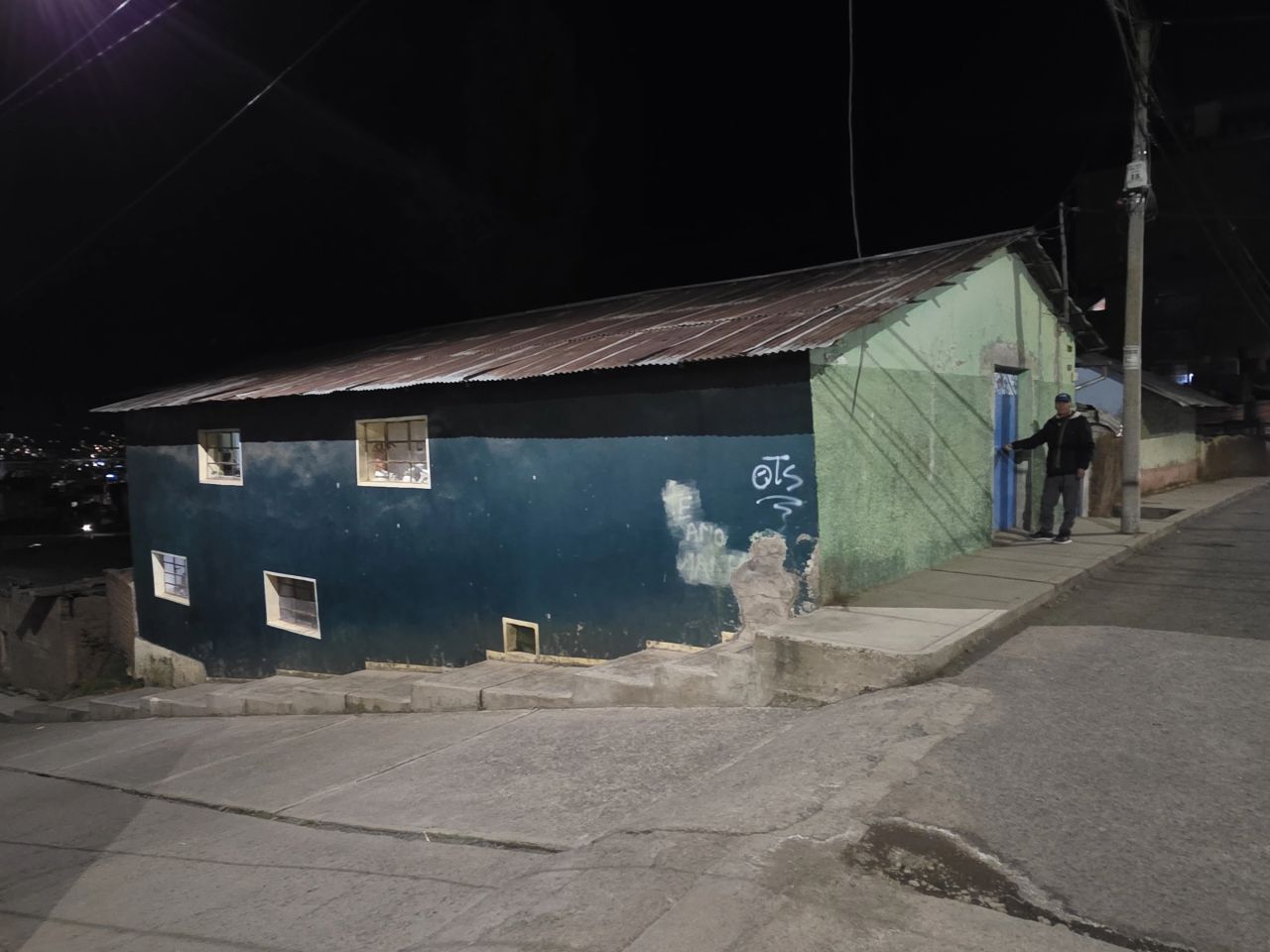 The hillside home in Puno, Peru, where Elvira was born